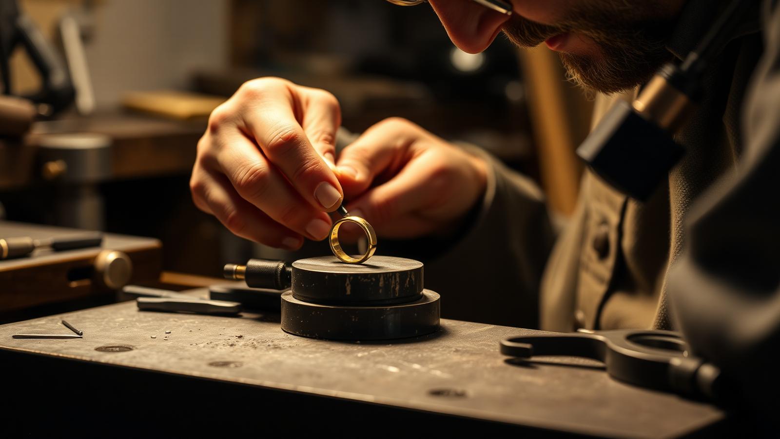 Metal parts moving through an electroplating finishing line