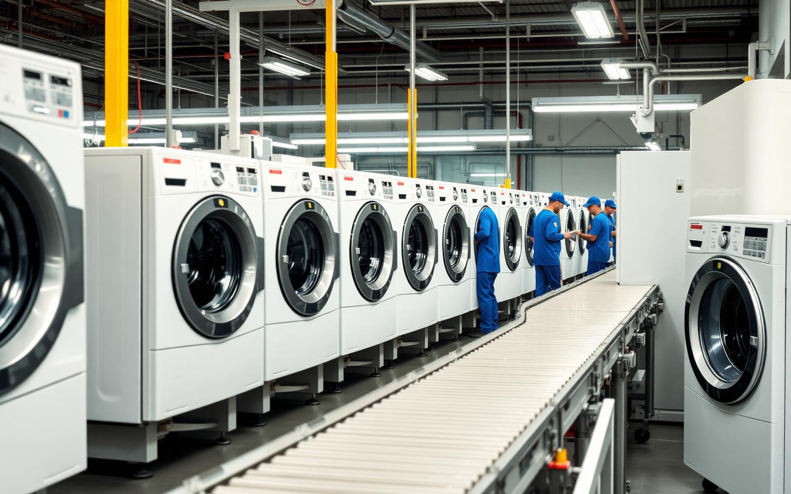 Appliance assembly line building units for a retail seasonal reset