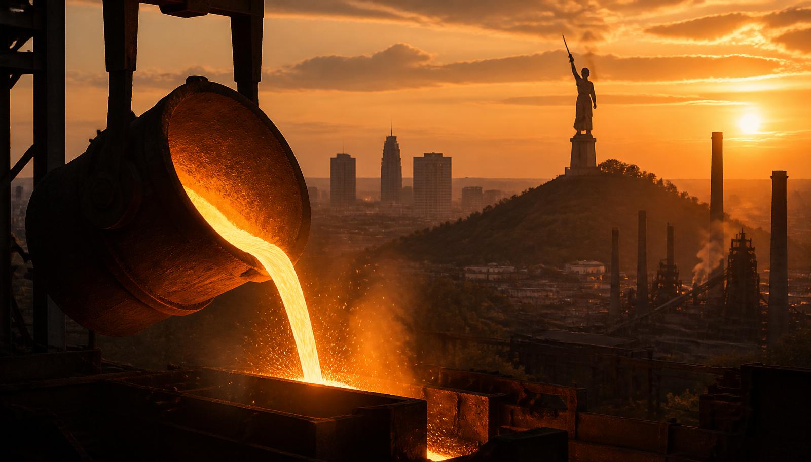 Cullman, Alabama manufacturing corridor at golden hour