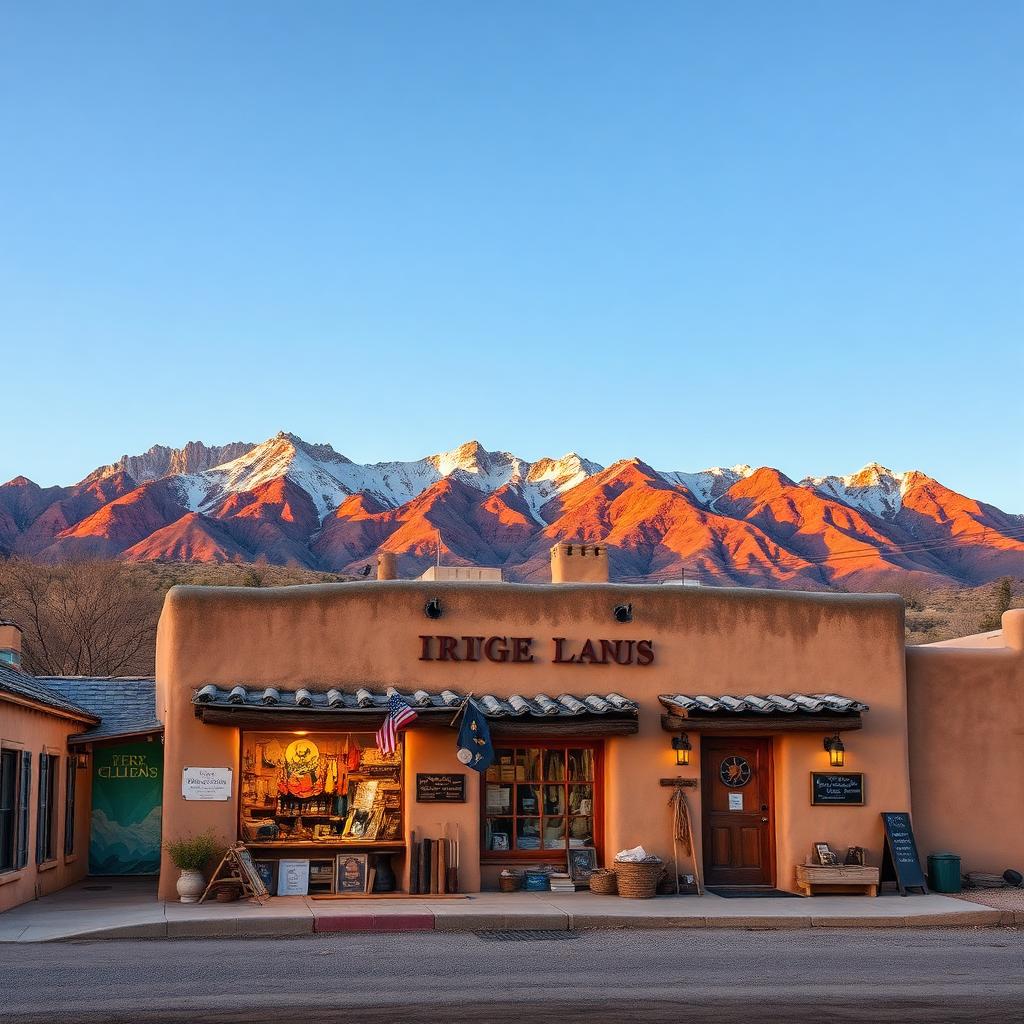 Las Cruces, New Mexico manufacturing corridor at golden hour